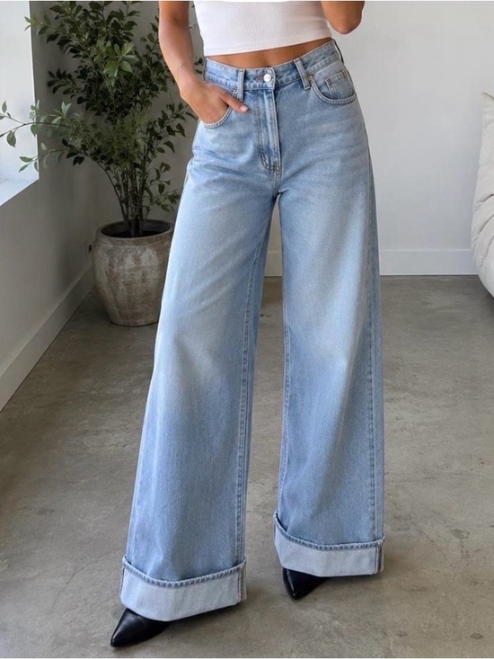 Agolde Denim - NWT AGOLDE Dame Jean High Rise Wide Leg Jeans – Size 28